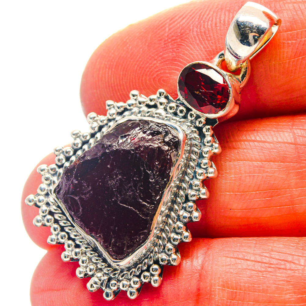 Garnet Pendants handcrafted by Anasilvercos - PD19069