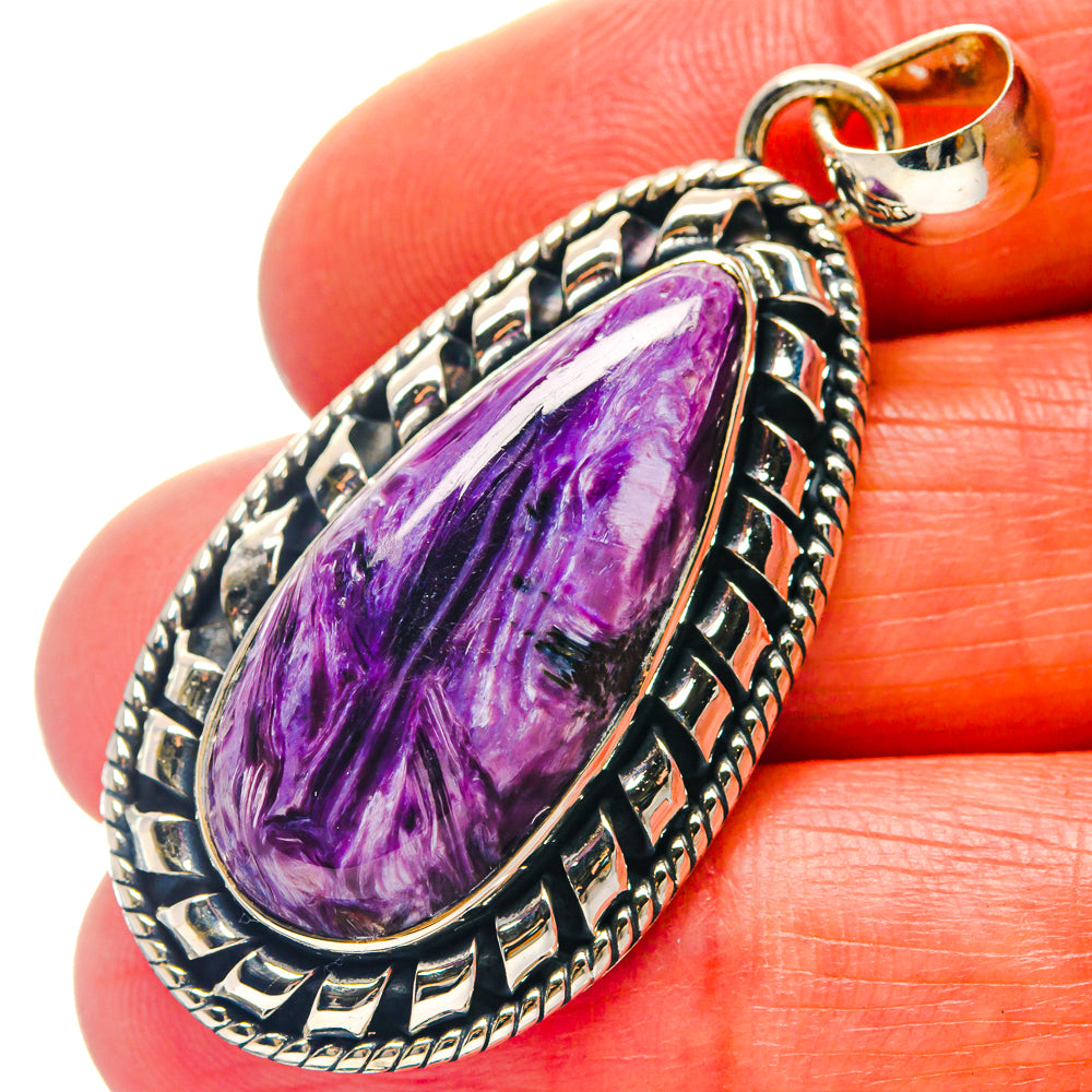 Charoite Pendants handcrafted by Anasilvercos - PD19072