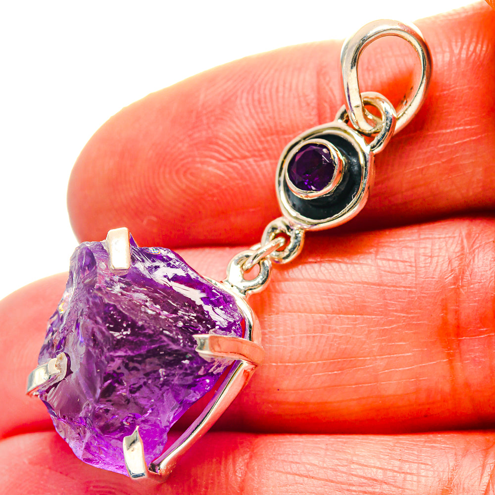 Amethyst Pendants handcrafted by Anasilvercos - PD19076