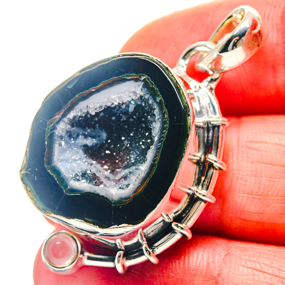 Coconut Geode Slice Pendants handcrafted by Anasilvercos - PD19084