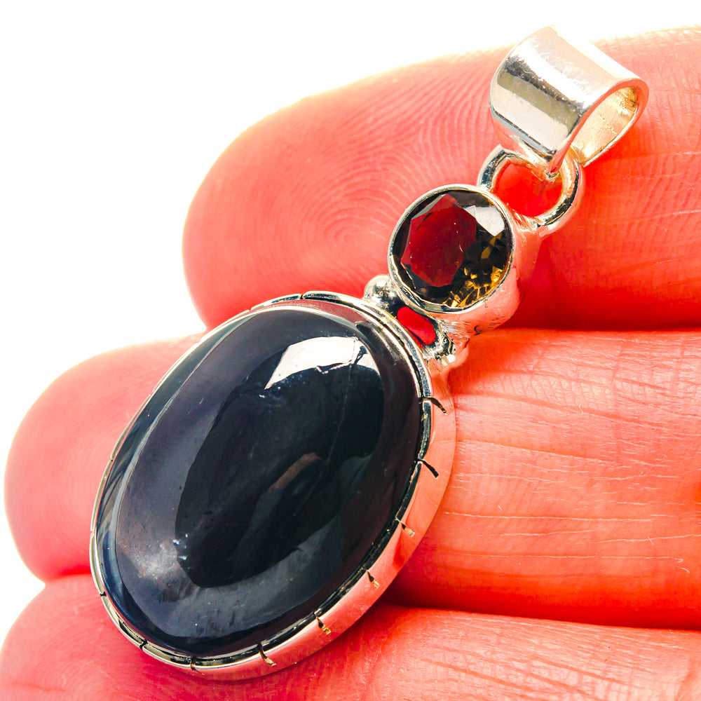 Star Diopside Pendants handcrafted by Anasilvercos - PD19085