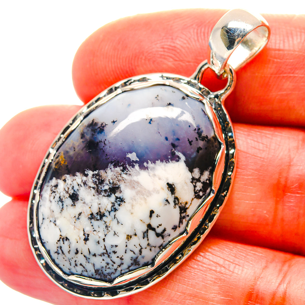 Dendritic Opal Pendants handcrafted by Anasilvercos - PD19093
