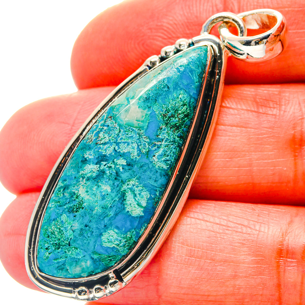 Chrysocolla Pendants handcrafted by Anasilvercos - PD19100