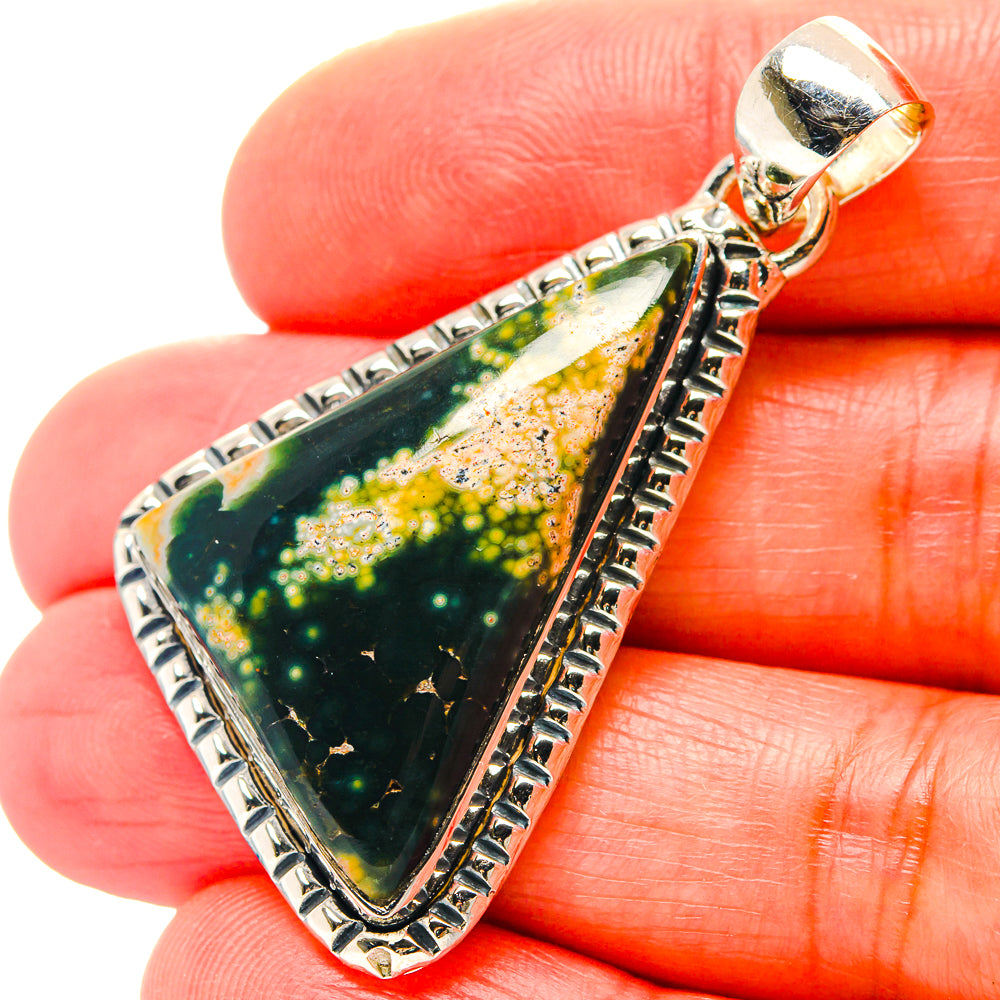 Ocean Jasper Pendants handcrafted by Anasilvercos - PD19114