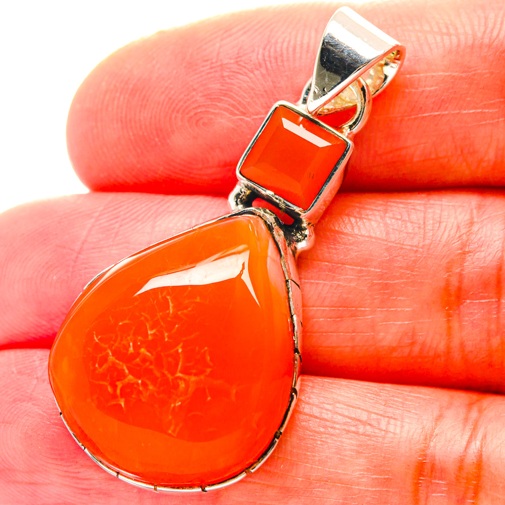 Carnelian Pendants handcrafted by Anasilvercos - PD19136