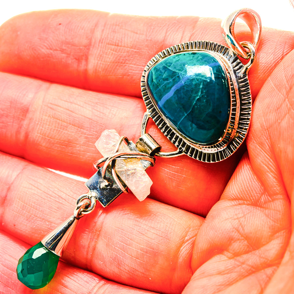 Chrysocolla Pendants handcrafted by Anasilvercos - PD19151