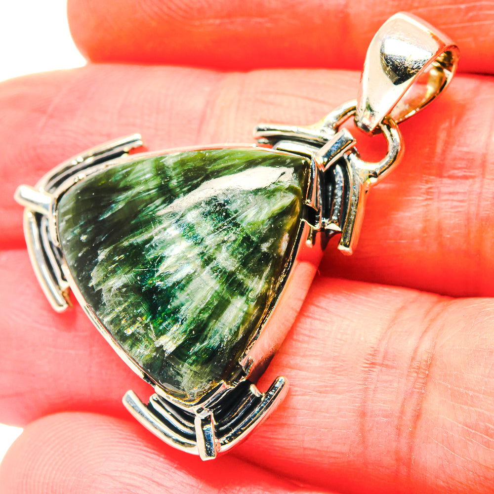 Seraphinite Pendants handcrafted by Anasilvercos - PD19159