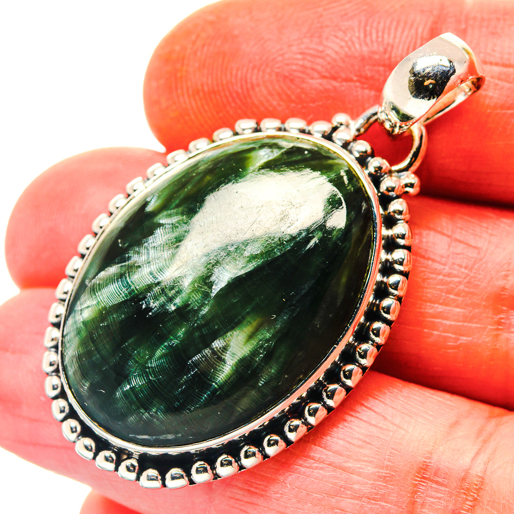 Seraphinite Pendants handcrafted by Anasilvercos - PD19163