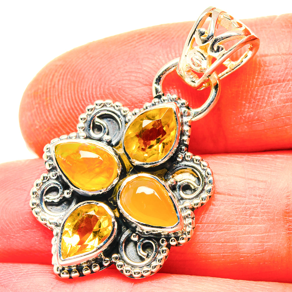 Ethiopian Opal Pendants handcrafted by Anasilvercos - PD19180
