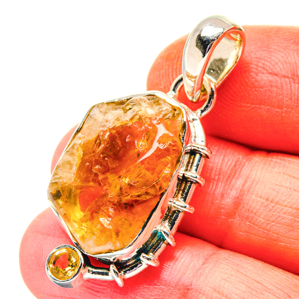 Citrine Pendants handcrafted by Anasilvercos - PD19181