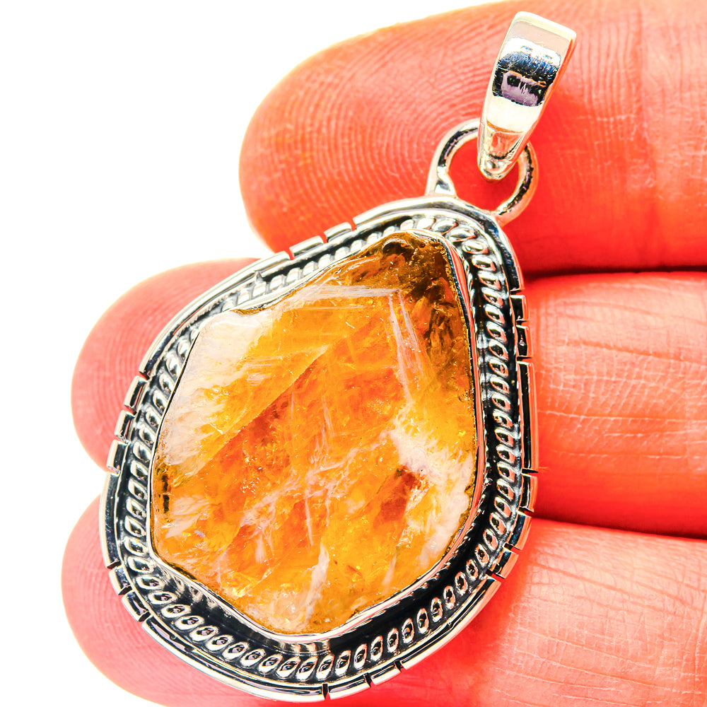 Citrine Pendants handcrafted by Anasilvercos - PD19182
