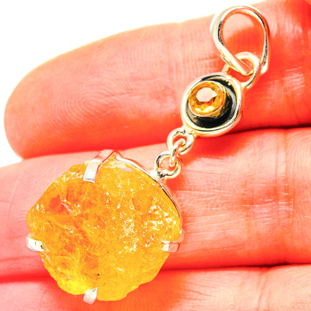 Citrine Pendants handcrafted by Anasilvercos - PD19183