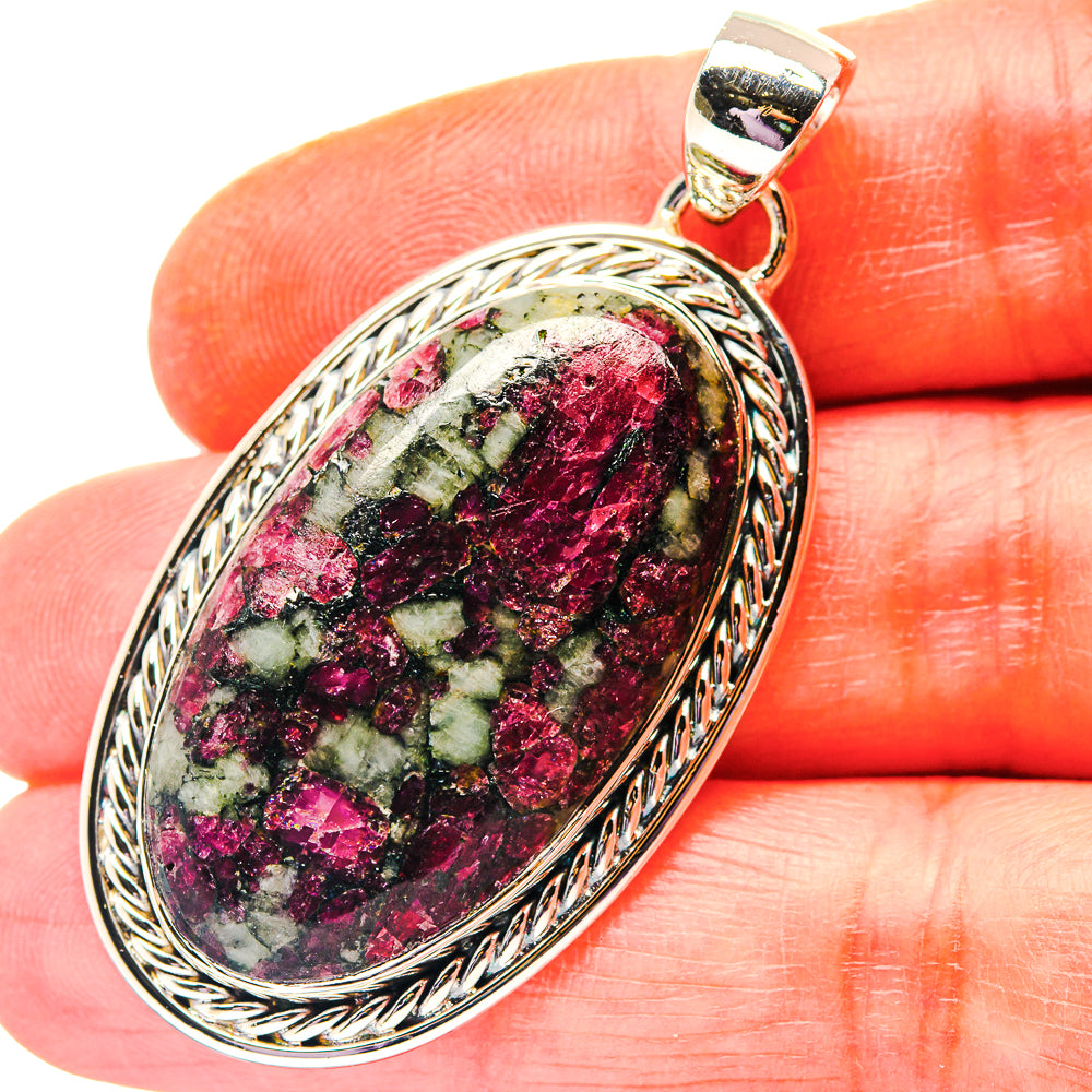 Russian Eudialyte Pendants handcrafted by Anasilvercos - PD19200