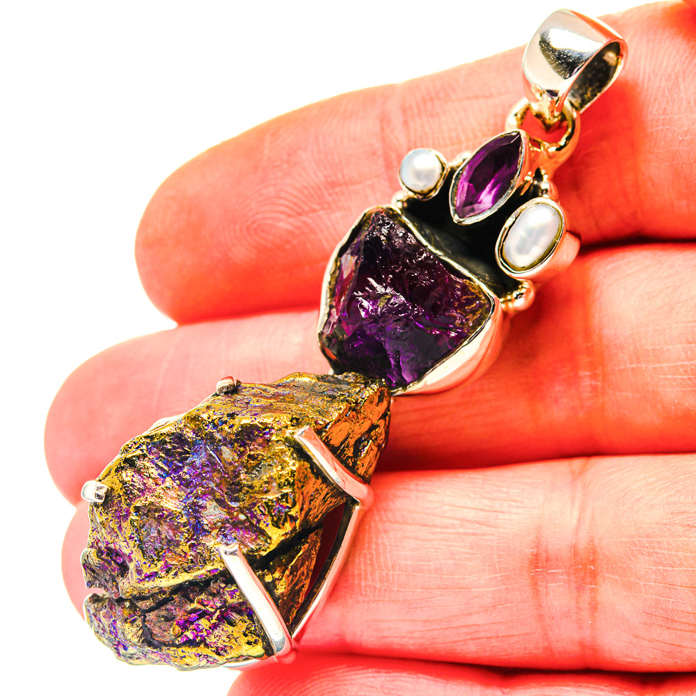 Peacock Ore Pendants handcrafted by Anasilvercos - PD19209