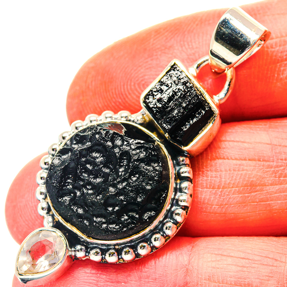 Tektite Pendants handcrafted by Anasilvercos - PD19223