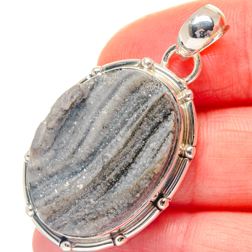 Desert Druzy Pendants handcrafted by Anasilvercos - PD19243