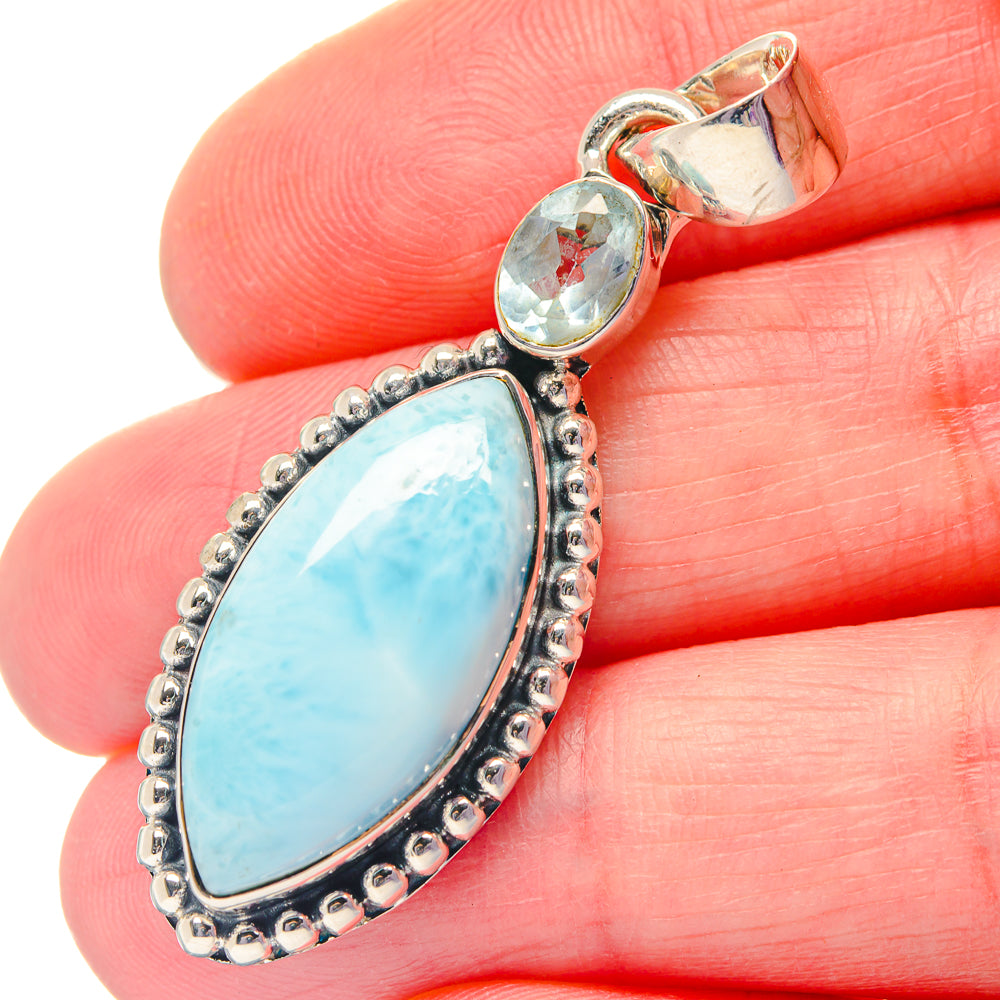 Larimar Pendants handcrafted by Anasilvercos - PD19251