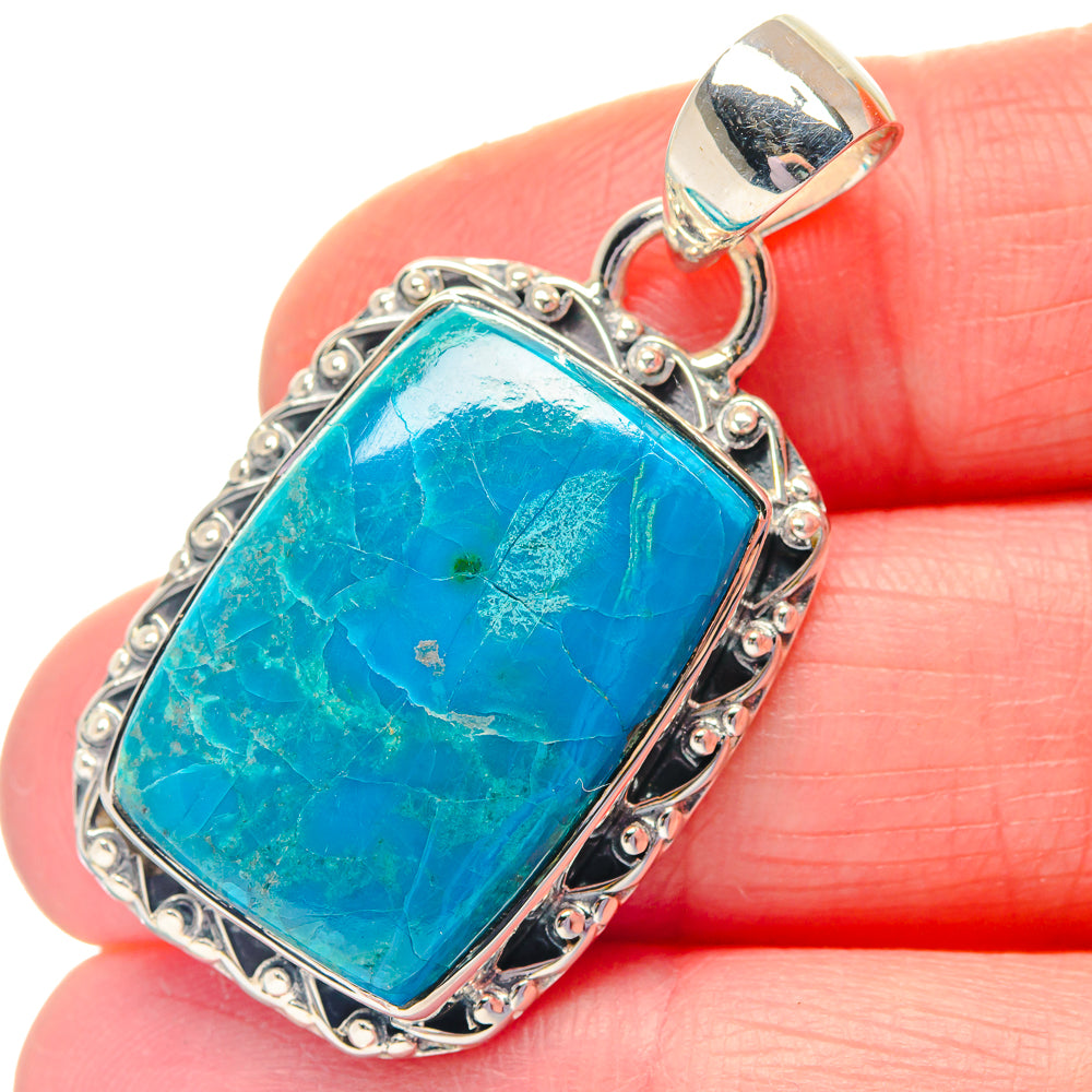 Chrysocolla Pendants handcrafted by Anasilvercos - PD19256