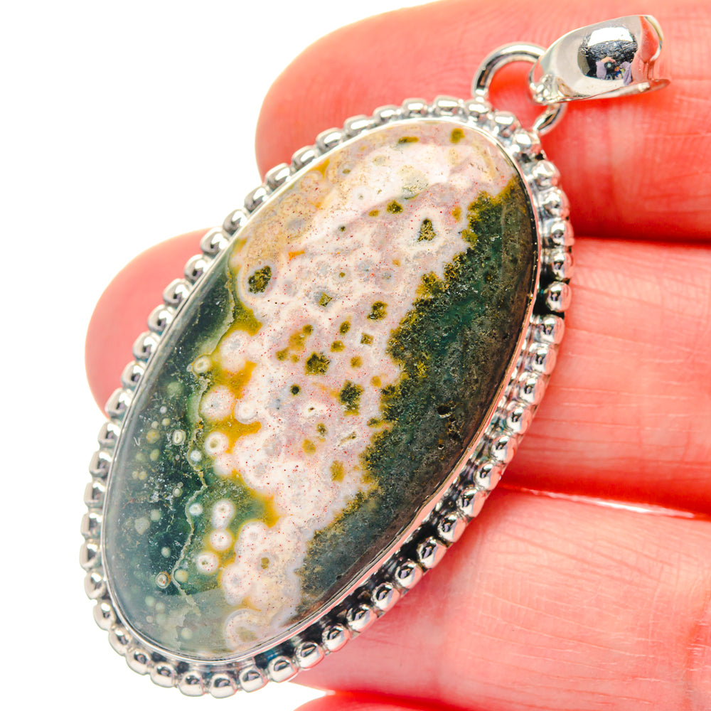 Ocean Jasper Pendants handcrafted by Anasilvercos - PD19263
