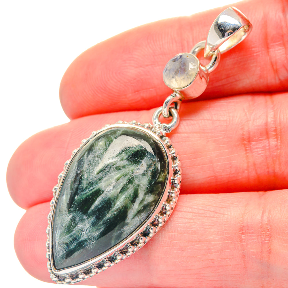 Seraphinite Pendants handcrafted by Anasilvercos - PD19267