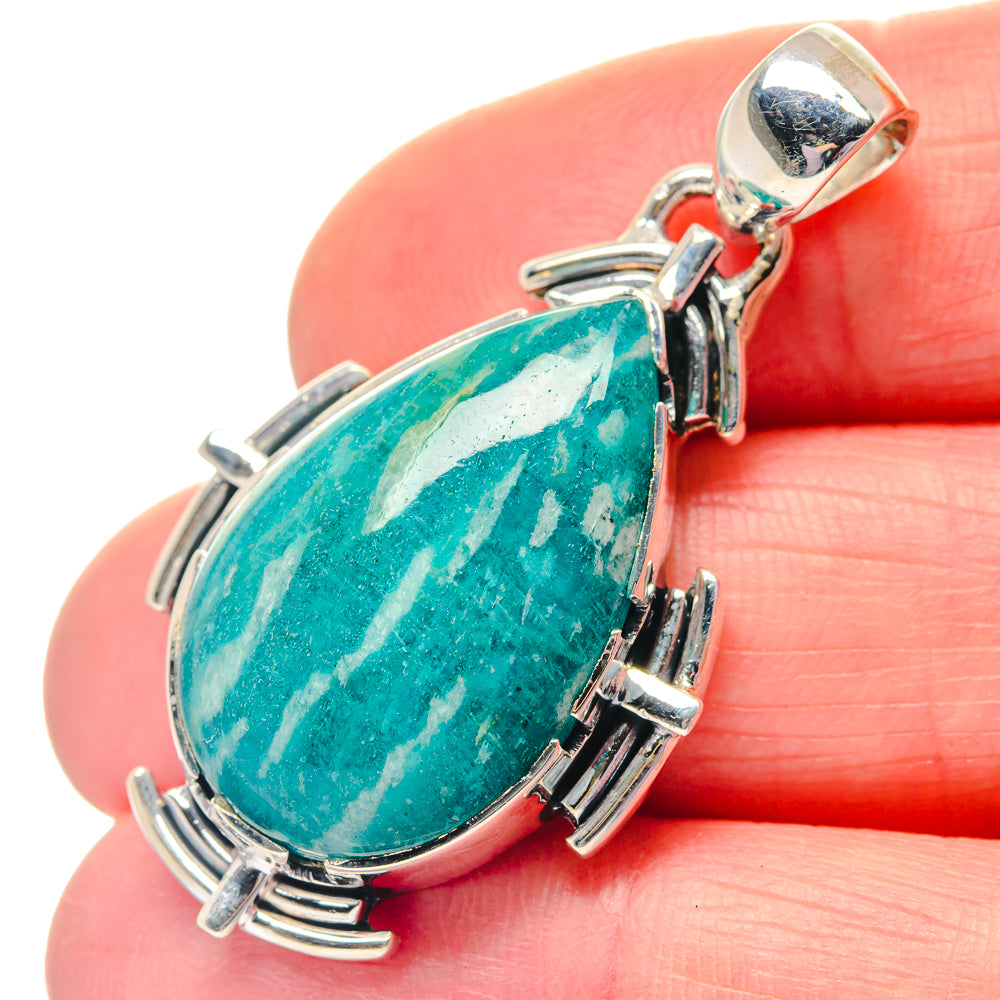 Amazonite Pendants handcrafted by Anasilvercos - PD19268