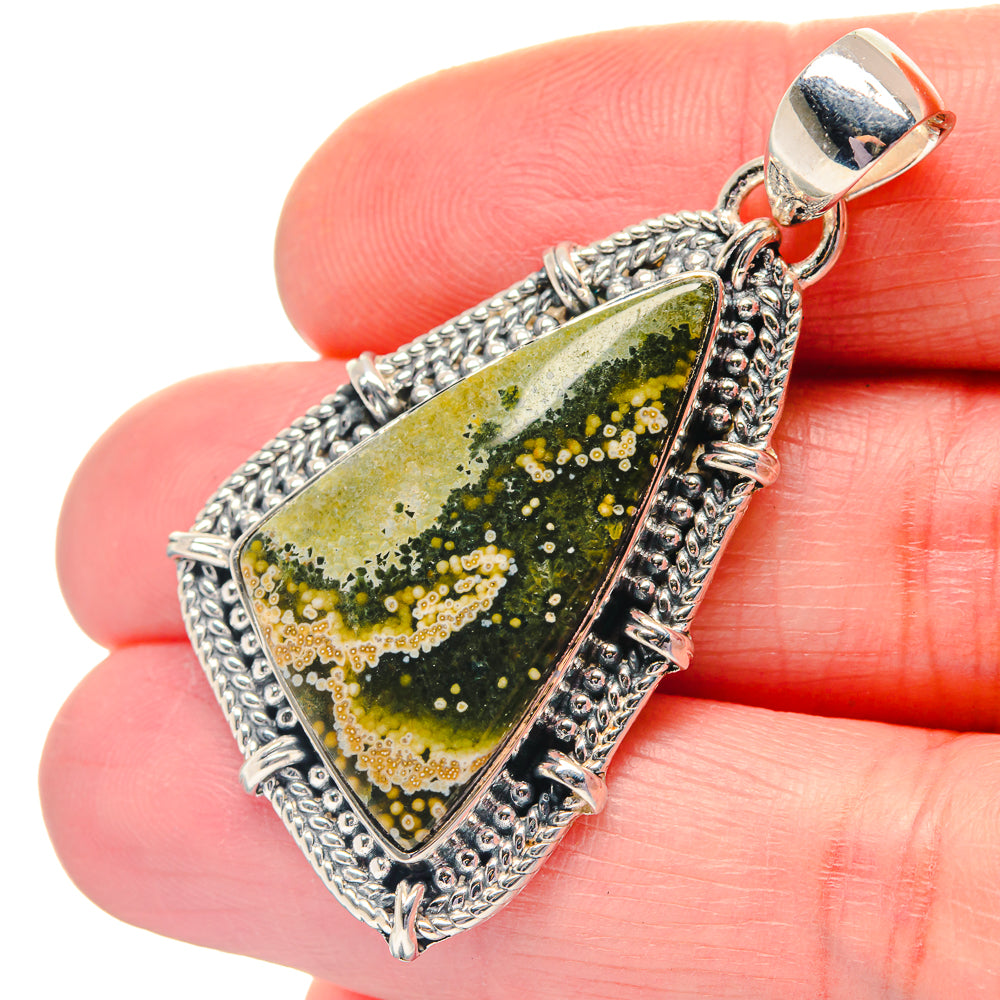 Ocean Jasper Pendants handcrafted by Anasilvercos - PD19270