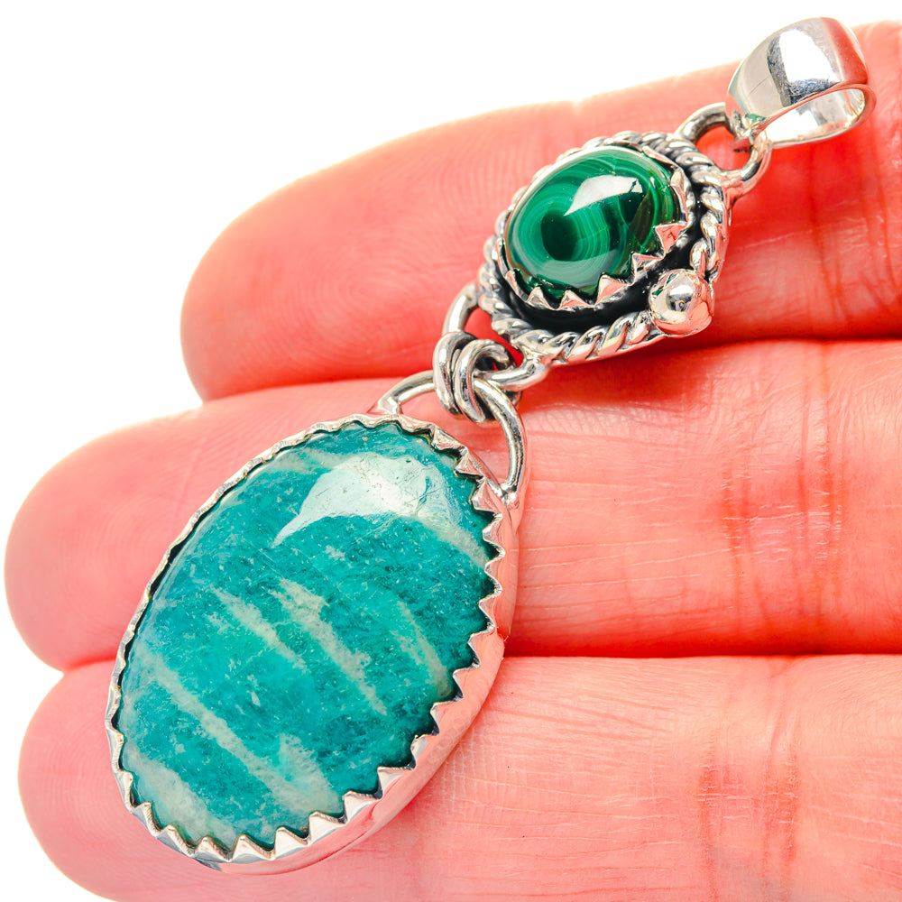 Amazonite Pendants handcrafted by Anasilvercos - PD19272