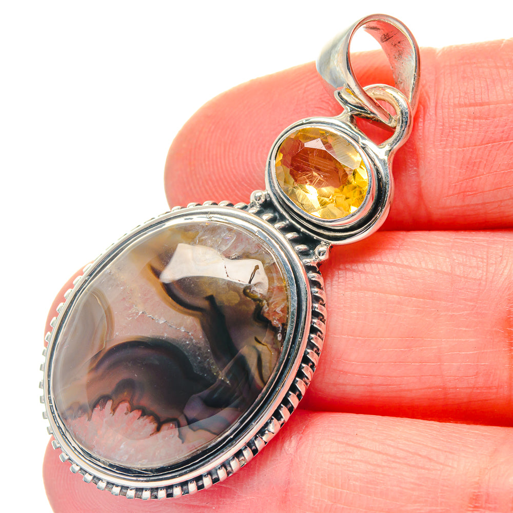 Montana Agate Pendants handcrafted by Anasilvercos - PD19274
