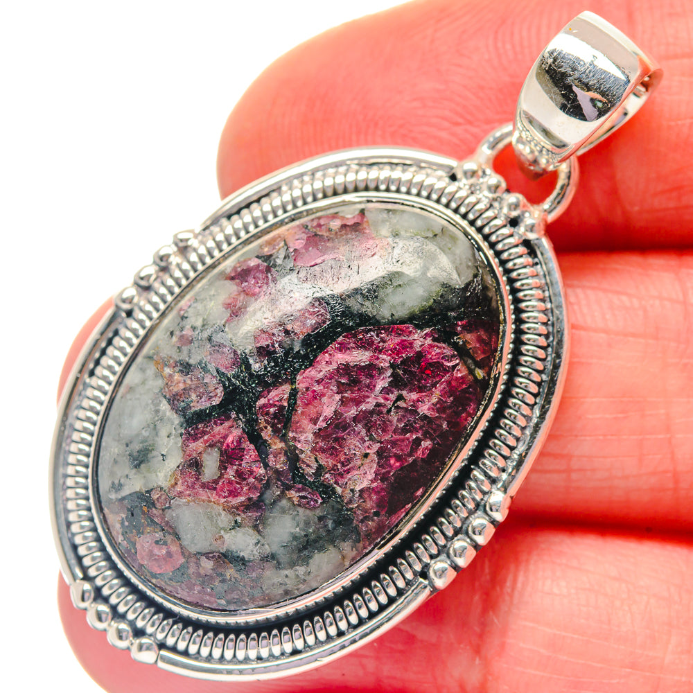 Russian Eudialyte Pendants handcrafted by Anasilvercos - PD19303