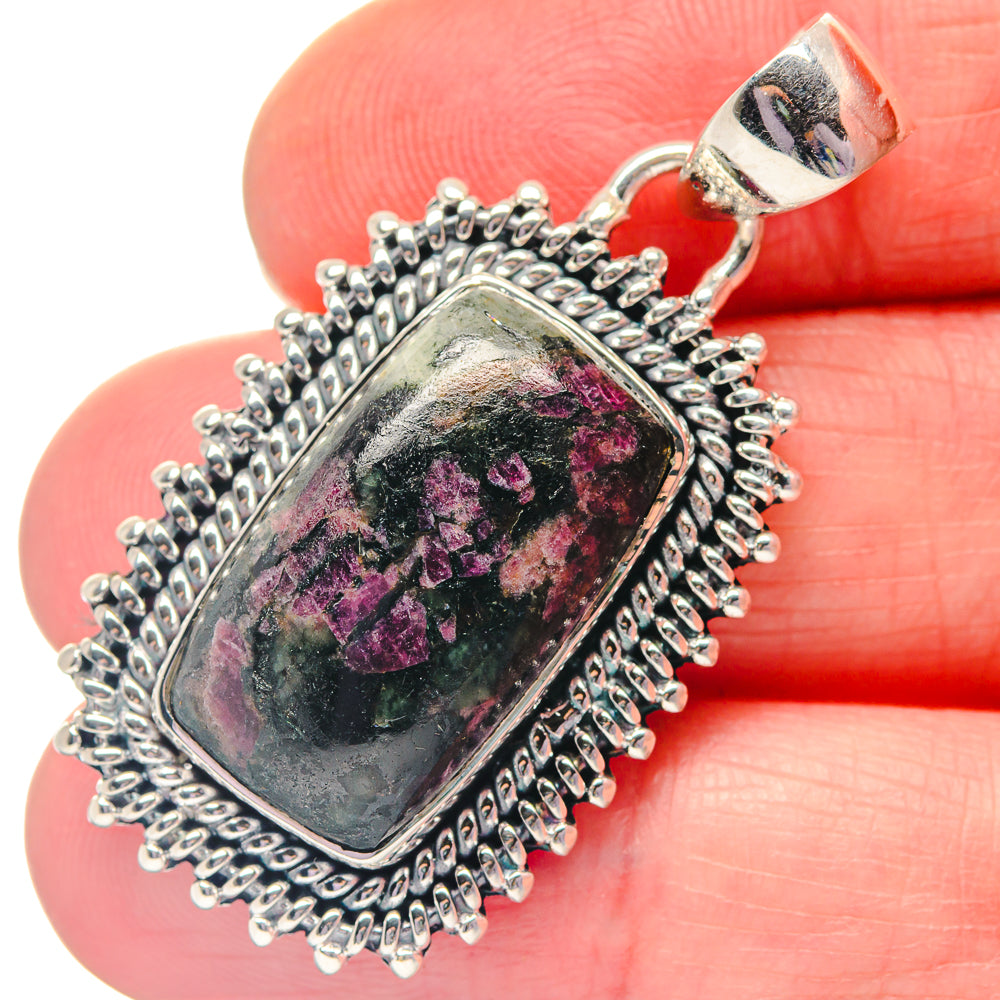 Russian Eudialyte Pendants handcrafted by Anasilvercos - PD19304