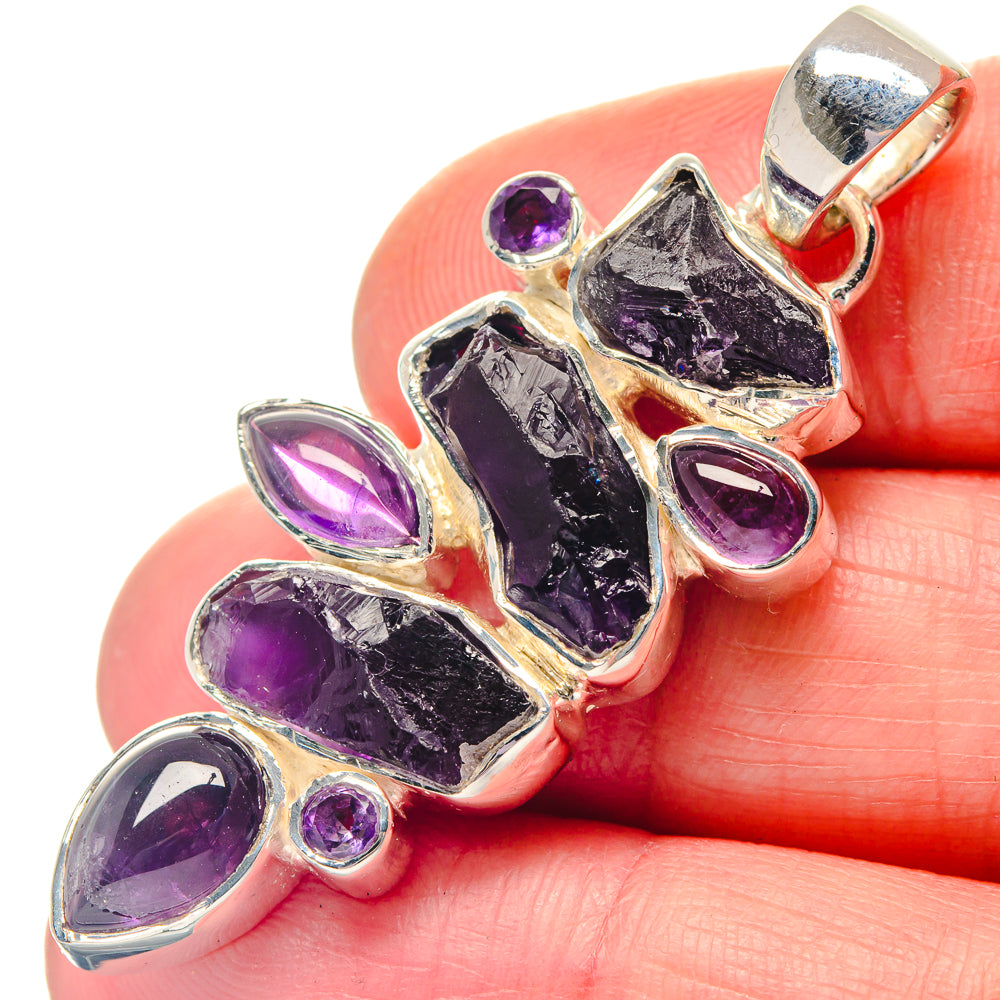 Amethyst Pendants handcrafted by Anasilvercos - PD19305
