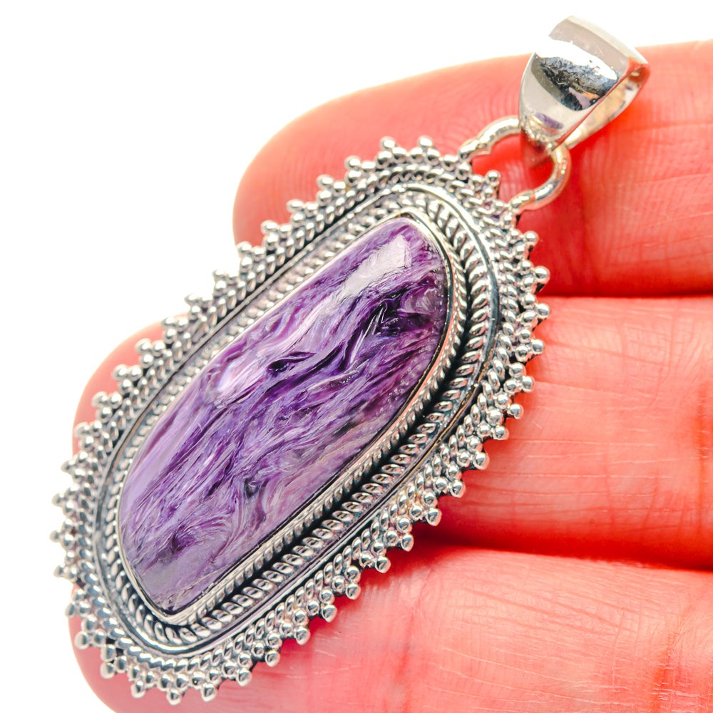 Charoite Pendants handcrafted by Anasilvercos - PD19309