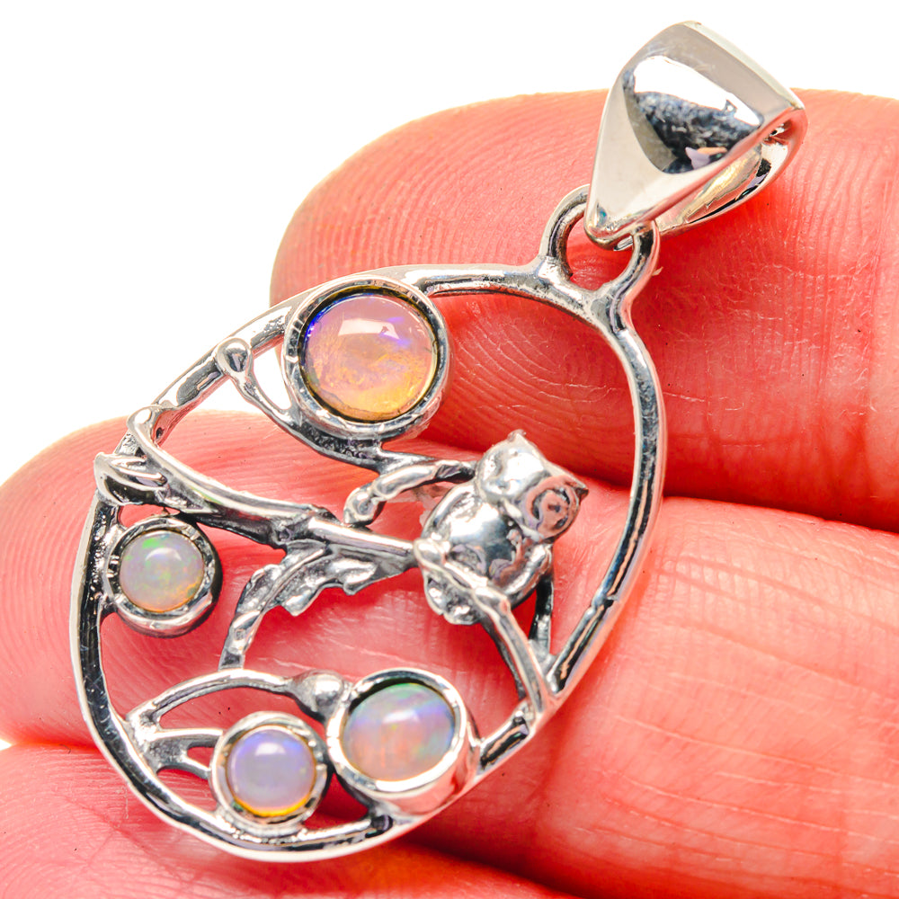 Ethiopian Opal Pendants handcrafted by Anasilvercos - PD19328