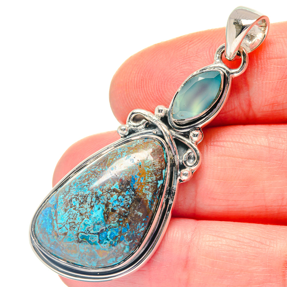 Shattuckite Pendants handcrafted by Anasilvercos - PD19336