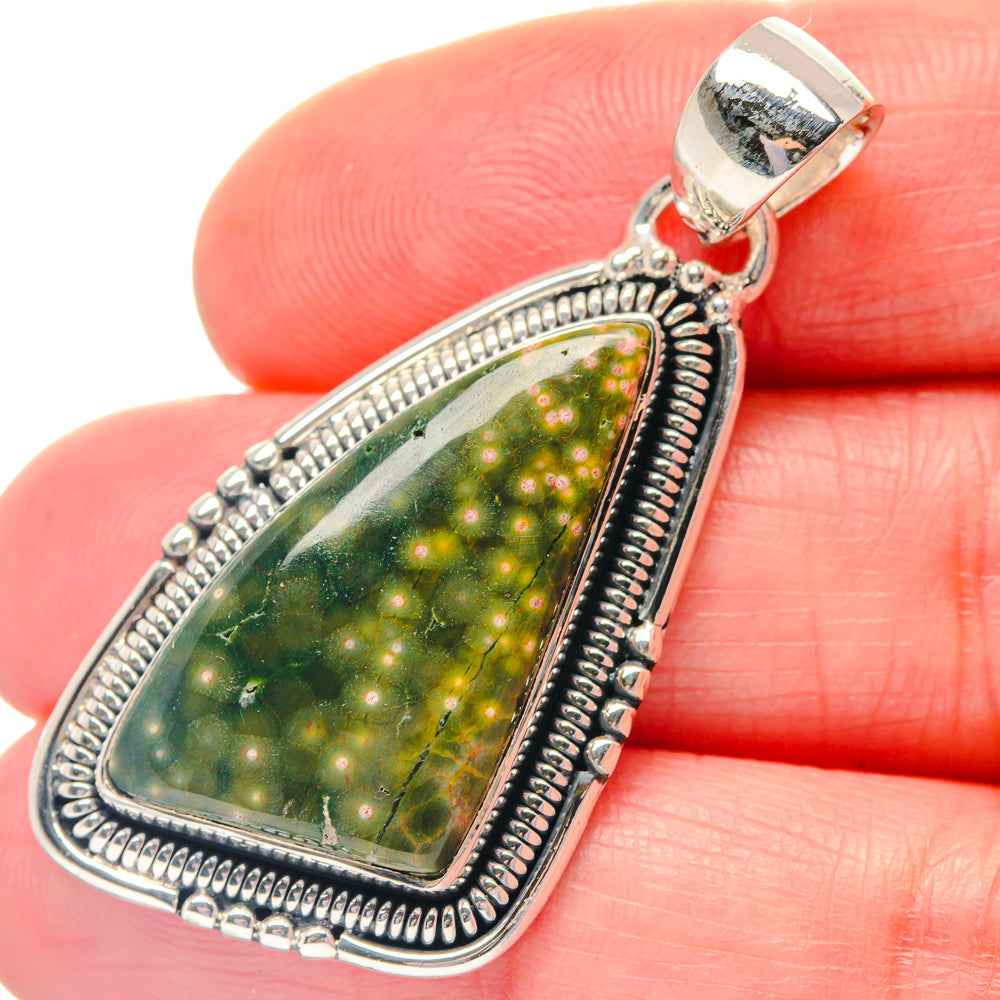 Ocean Jasper Pendants handcrafted by Anasilvercos - PD19348