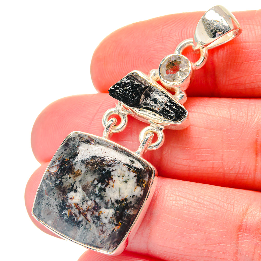 Astrophyllite Pendants handcrafted by Anasilvercos - PD19364