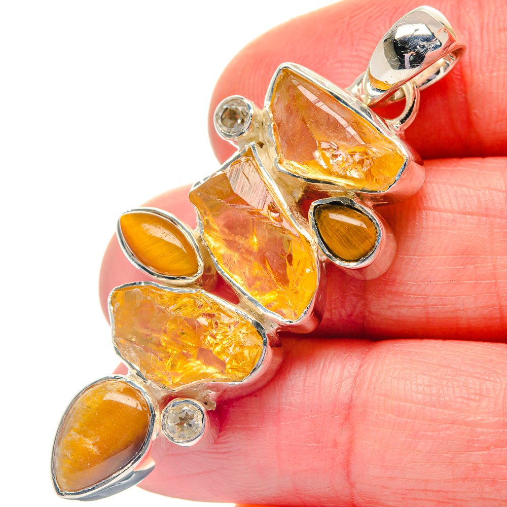 Citrine Pendants handcrafted by Anasilvercos - PD19370