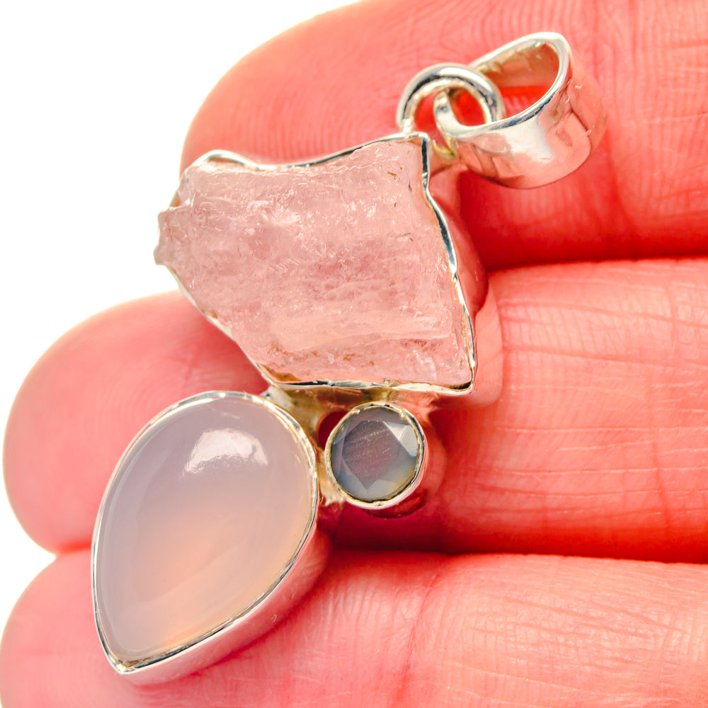 Montana Agate, Citrine Pendants handcrafted by Anasilvercos - PD19374