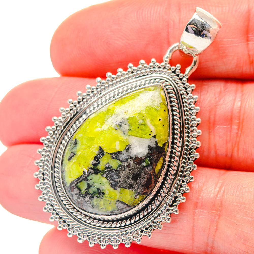Ruby Zoisite, Pink Tourmaline, Black Onyx Pendants handcrafted by Anasilvercos - PD19417