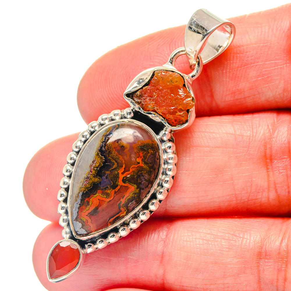 Ammolite Rings handcrafted by Anasilvercos - PD19440