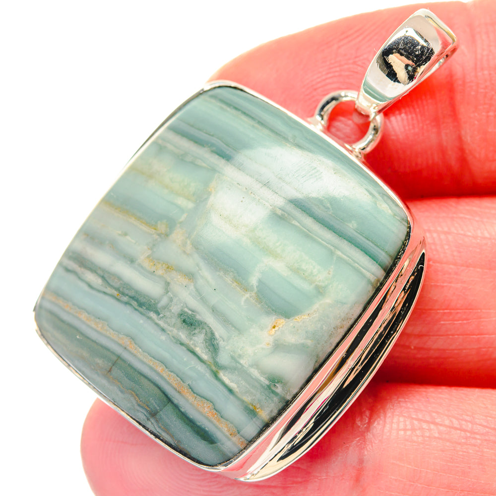 Dendritic Opal Pendants handcrafted by Anasilvercos - PD19457