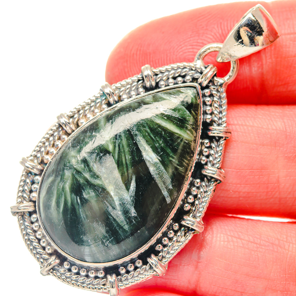 Larimar, Blue Topaz Pendants handcrafted by Anasilvercos - PD19462
