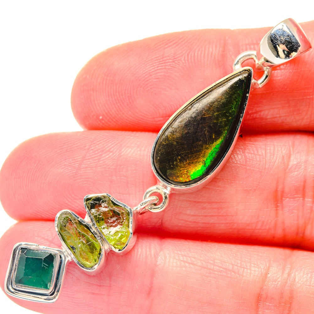 Ethiopian Opal Pendants handcrafted by Anasilvercos - PD19466