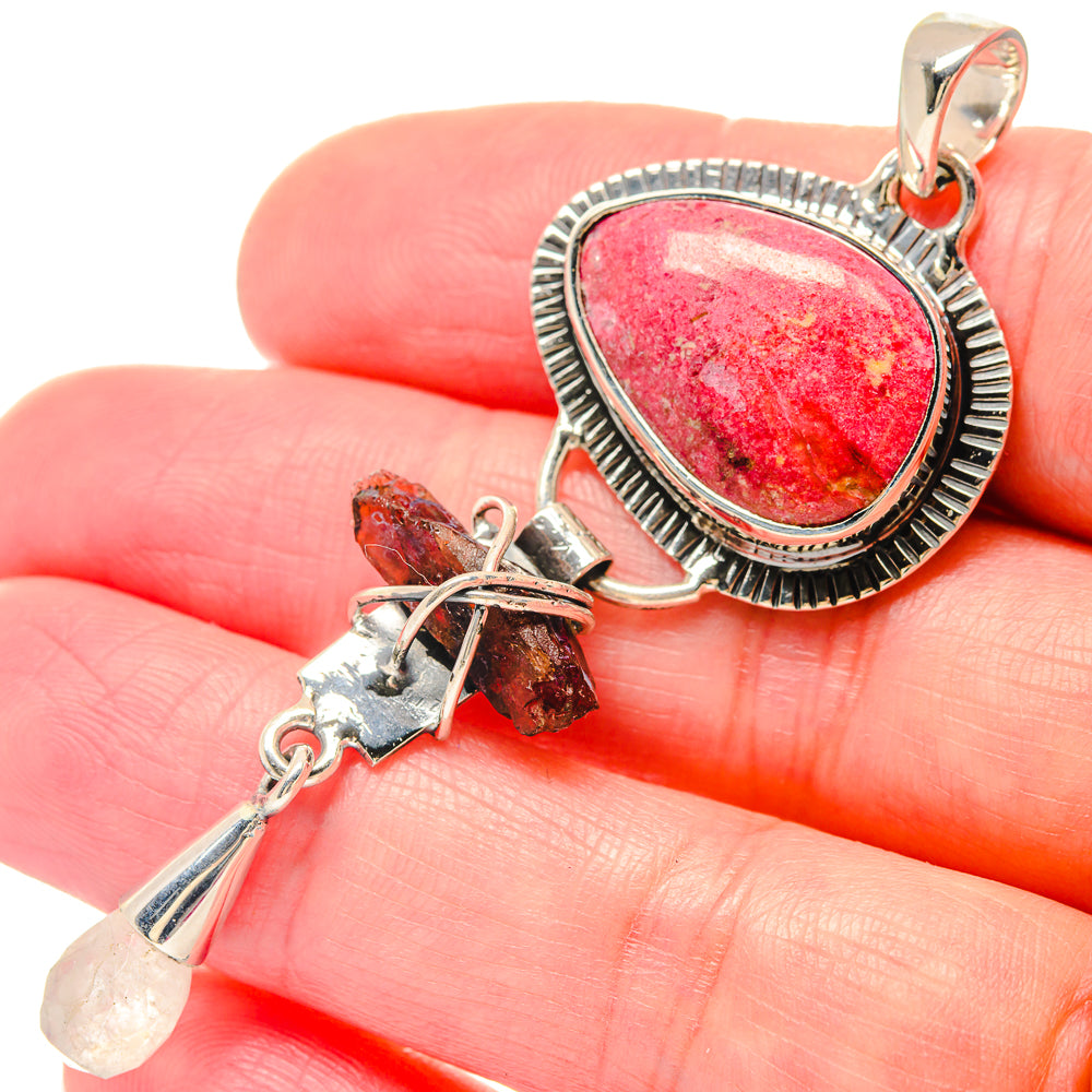 Golden Pietersite, Carnelian, Garnet Earrings handcrafted by Anasilvercos - PD19479