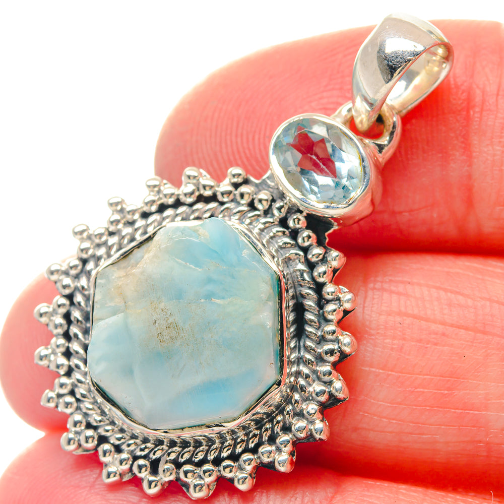 Larimar Rings handcrafted by Anasilvercos - PD19534