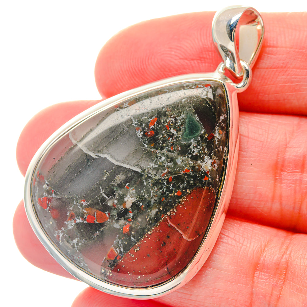 Blue Lace Agate Pendants handcrafted by Anasilvercos - PD19546