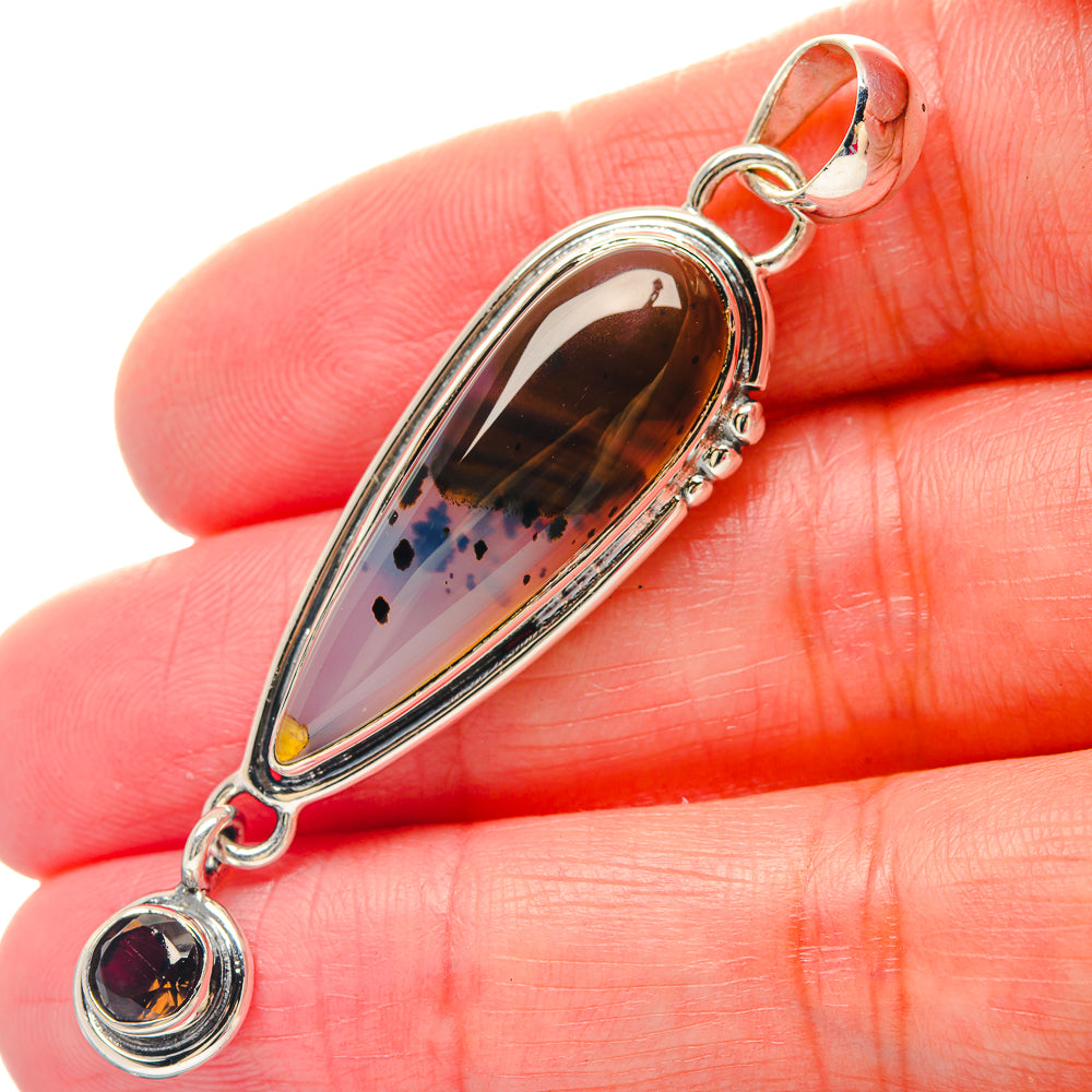 Montana Agate Pendants handcrafted by Anasilvercos - PD19549