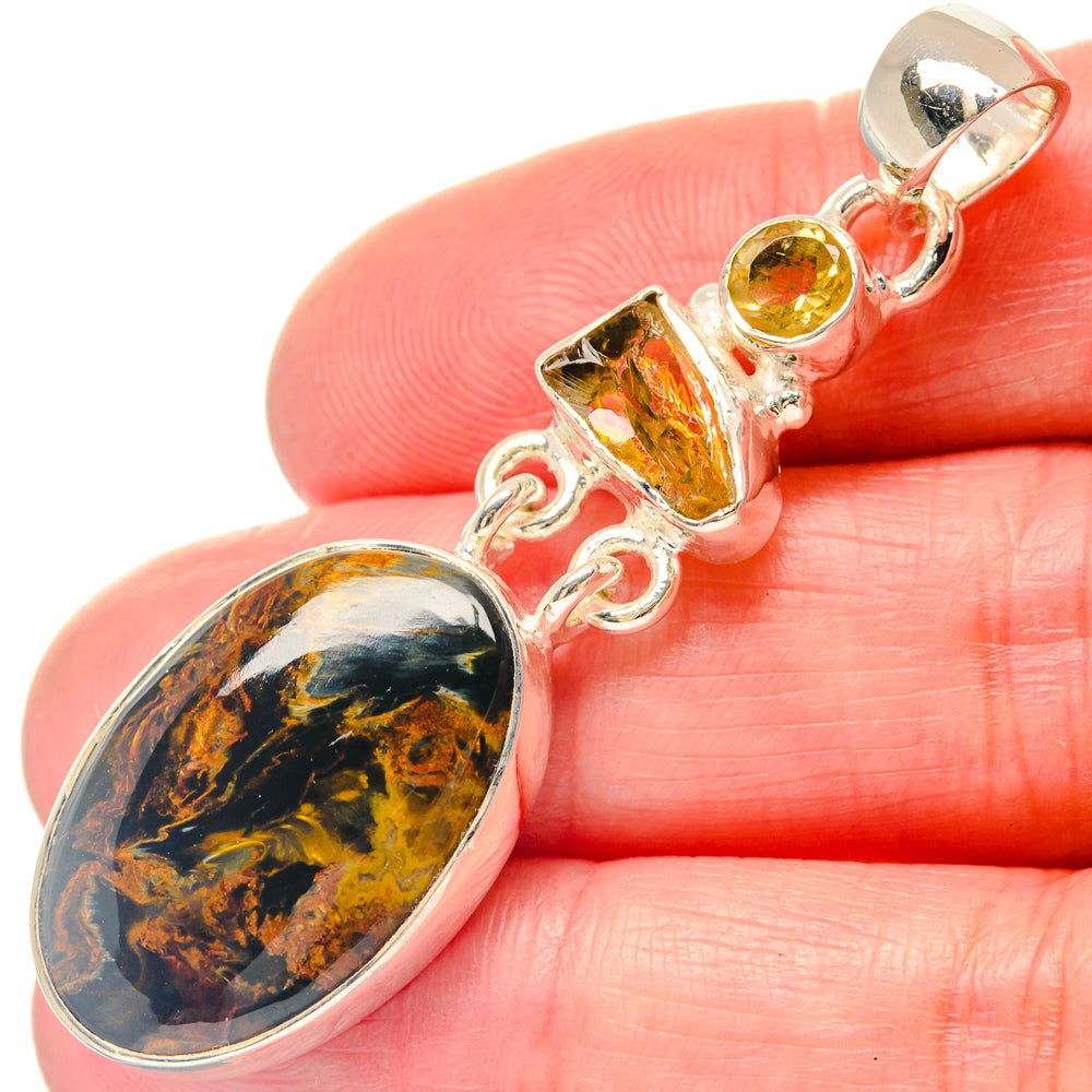 Brecciated Mookaite Pendants handcrafted by Anasilvercos - PD19577