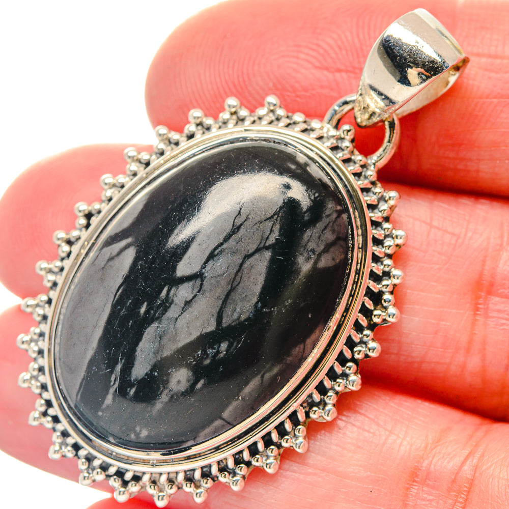 Plume Agate Pendants handcrafted by Anasilvercos - PD19579