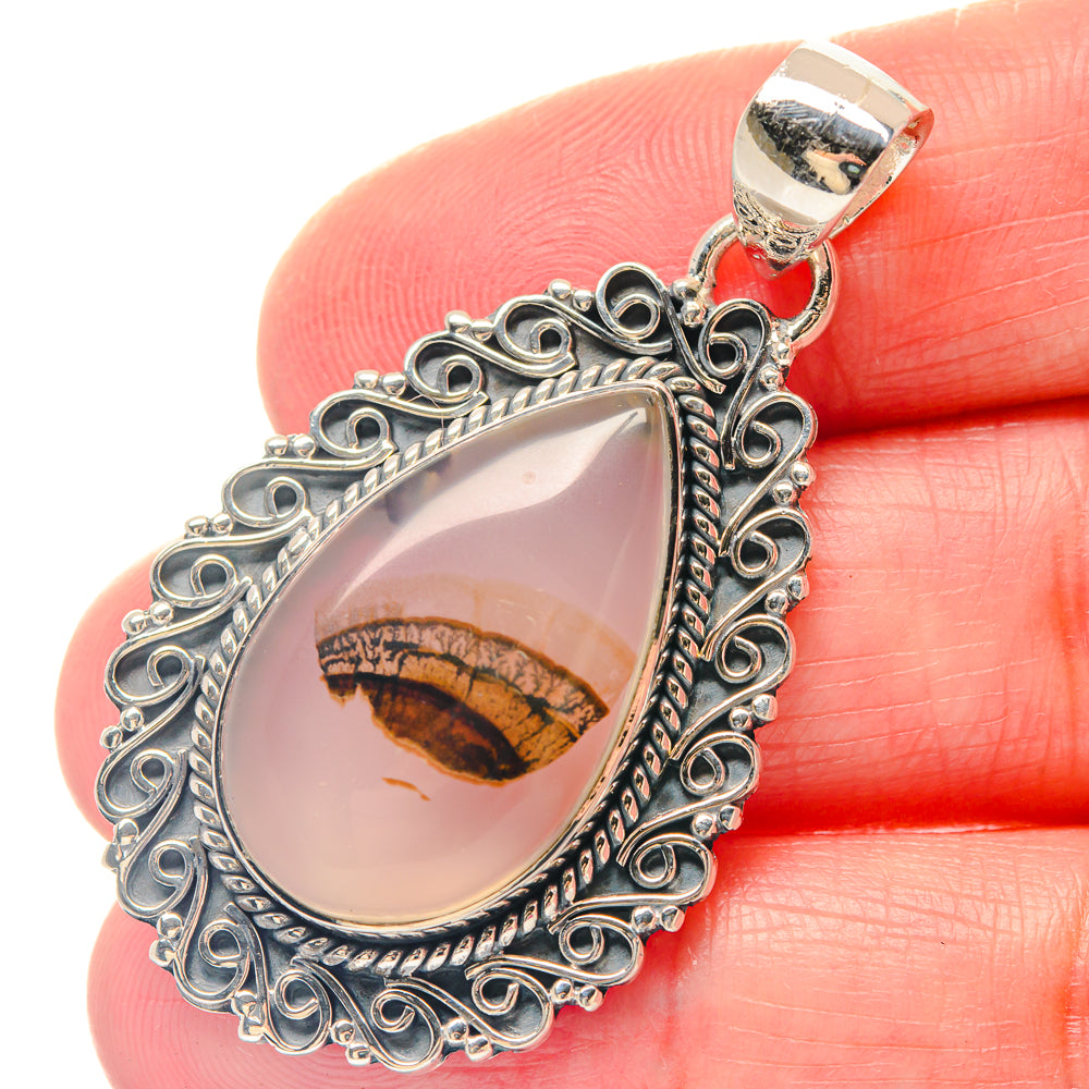 Herkimer Diamond, White Quartz Pendants handcrafted by Anasilvercos - PD19587